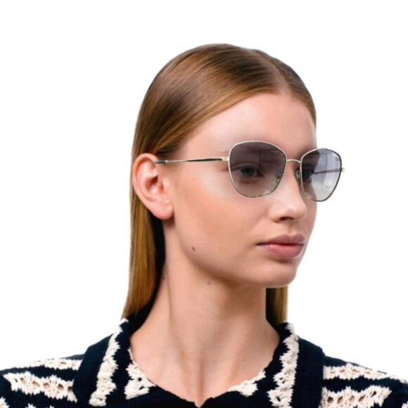 Vogue Women Sunglasses Pale Gold Grey Blue Gradient Butterfly VO4232S 848/4L NEW - Picture 3 of 10